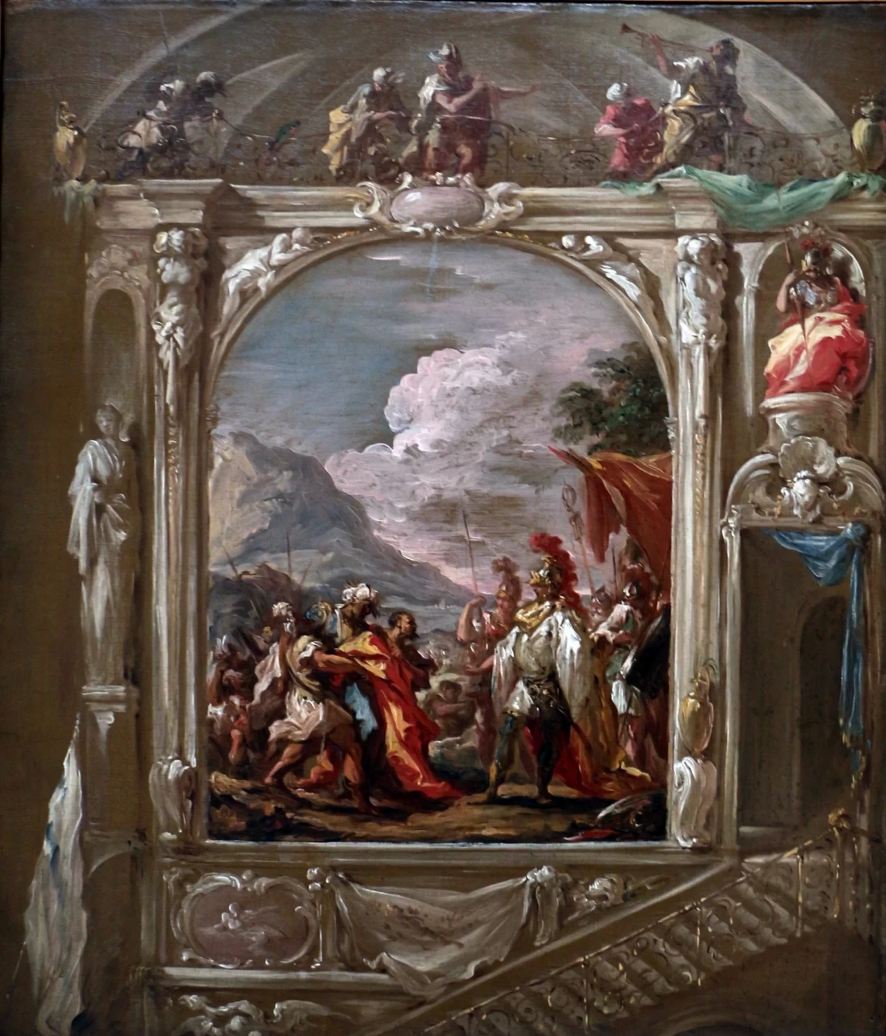Il re indiano Poro condotto davanti ad Alessandro - Museo d'Arte della città di Ravenna